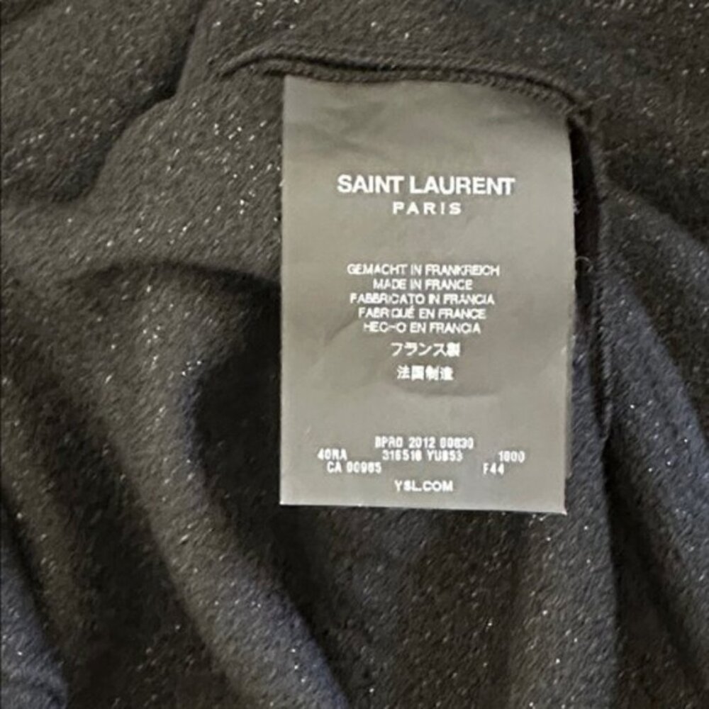 New Saint Laurent wool silk cap sleeve shift sheath boxy knee length mini dress - Picture 13 of 16